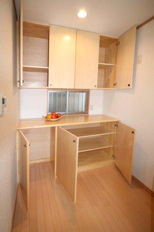 収納棚 レンジ ゴミ箱用 キッチン廻り