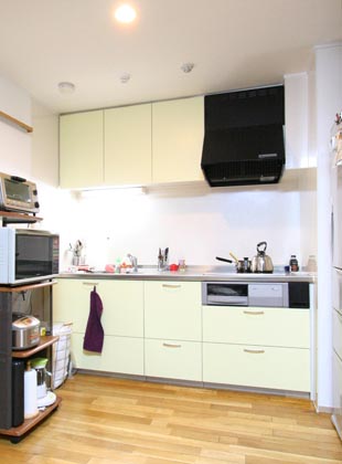 I型キッチンリフォーム マンション