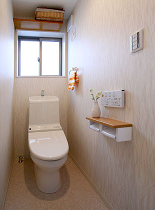 壁紙 トイレリフォーム 内装