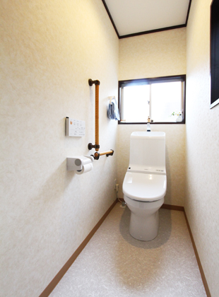 トイレリフォーム 手すり