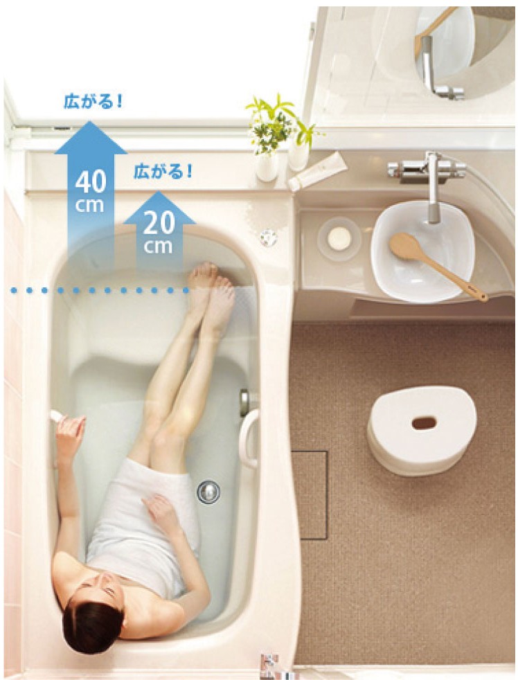 お風呂 狭い リフォーム 広げる 増築