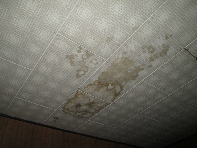 お家の中（天井材の雨シミ跡