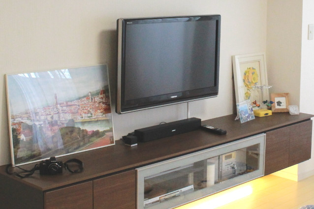 &nbsp;H様邸&nbsp;リビングにテレビボード新設