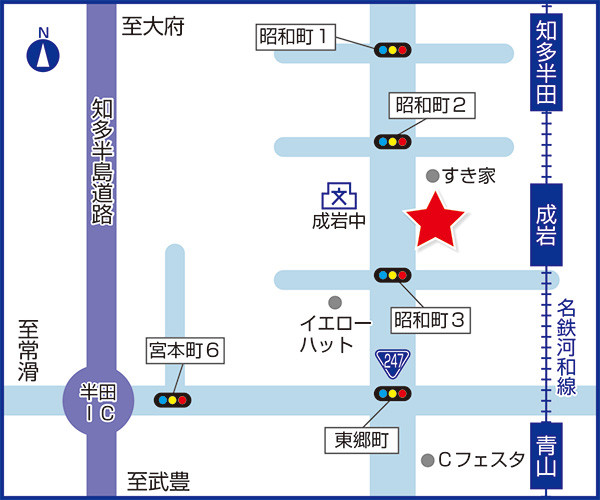 愛知半田ショールーム地図